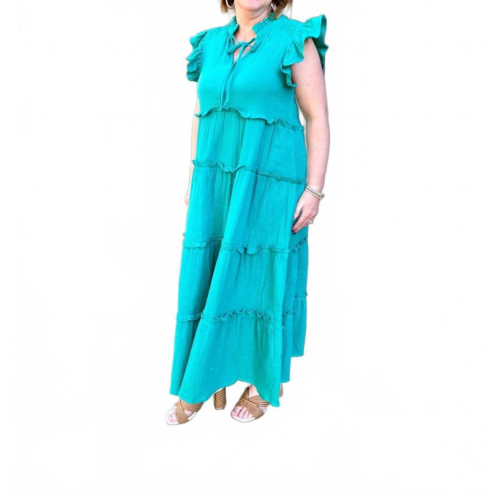 NEW UMGEE sophia midi dress in jade green - Picture 3 of 3
